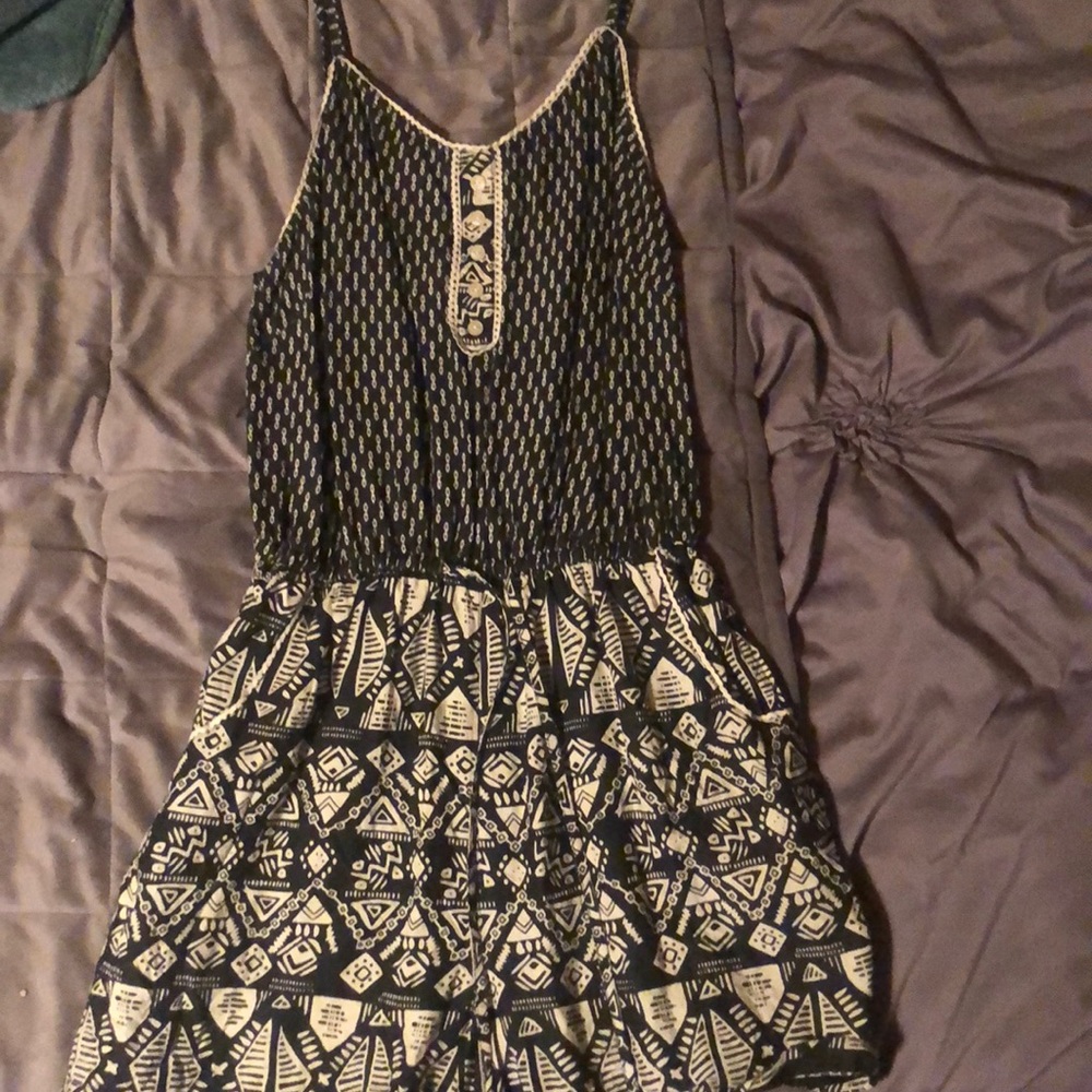 Black romper dress